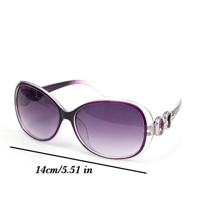 2026 Retro y2K Large-framed Gradient Sunglasses Women UV Protection Oval Sun Glasses Ins Fashion Elegant Eyewear High-end Decor