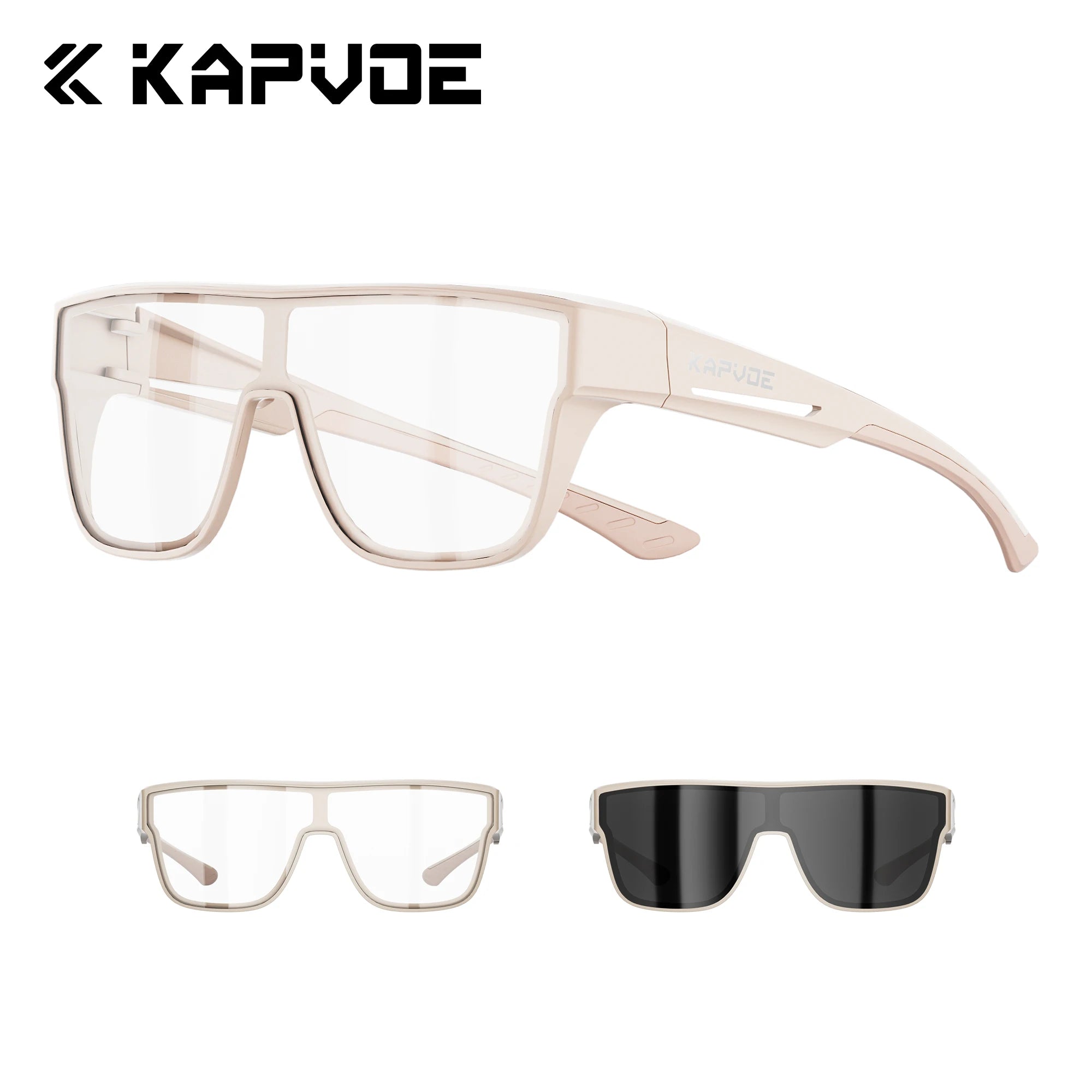 KAPVOE Fitover Sunglasses Photochromic UV400 Fit Over Prescription Eyeglasses Men Women Outdoor Sports Cycling Hiking Glasses