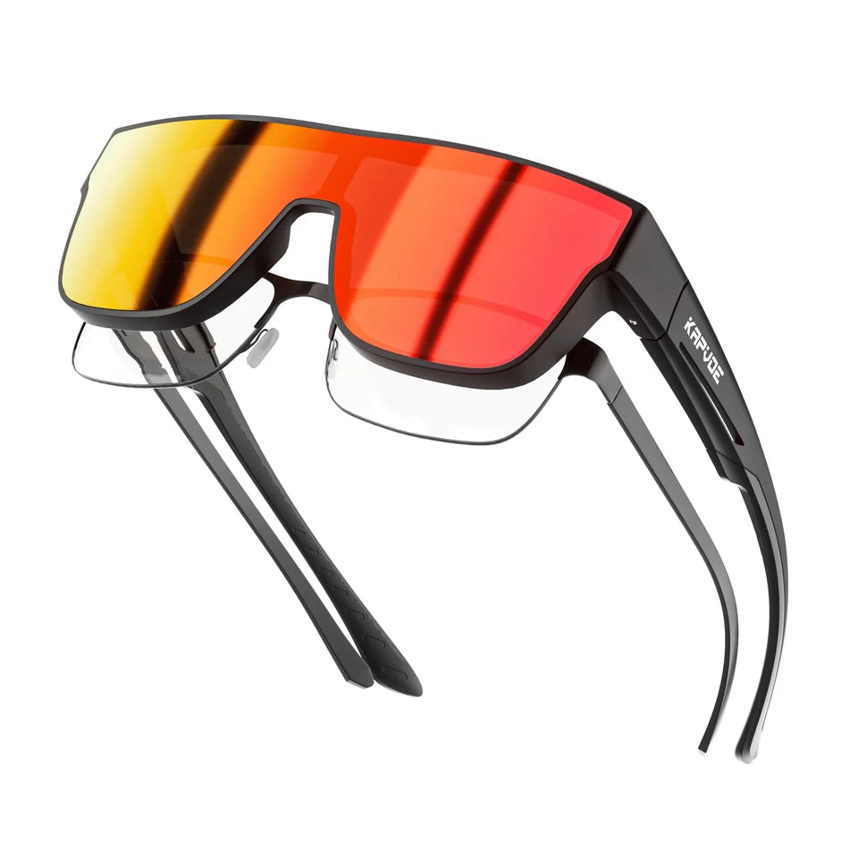 KAPVOE Fitover Sunglasses Photochromic UV400 Fit Over Prescription Eyeglasses Men Women Outdoor Sports Cycling Hiking Glasses