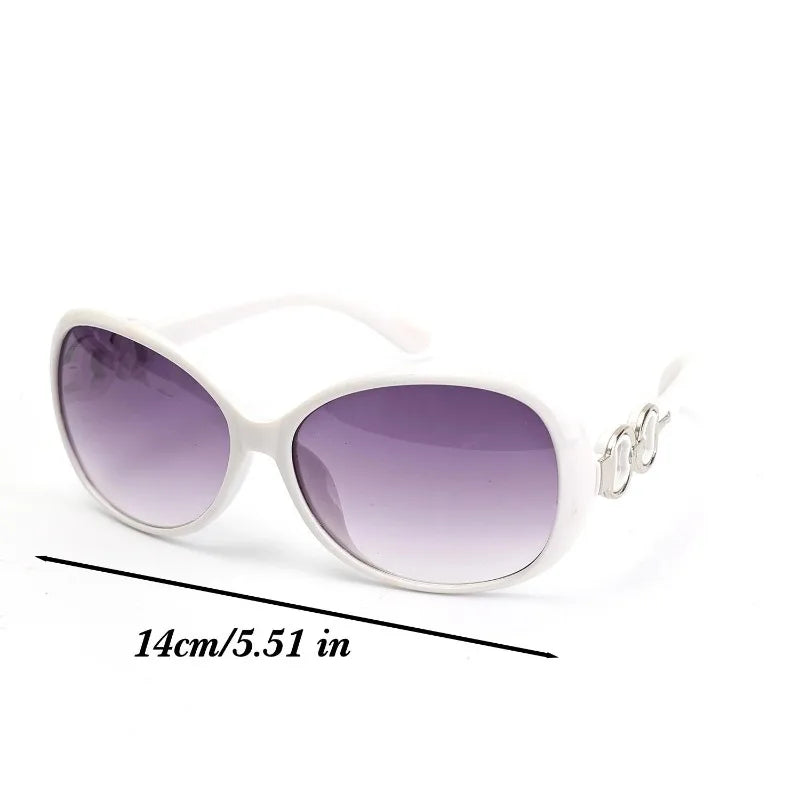 2026 Retro y2K Large-framed Gradient Sunglasses Women UV Protection Oval Sun Glasses Ins Fashion Elegant Eyewear High-end Decor