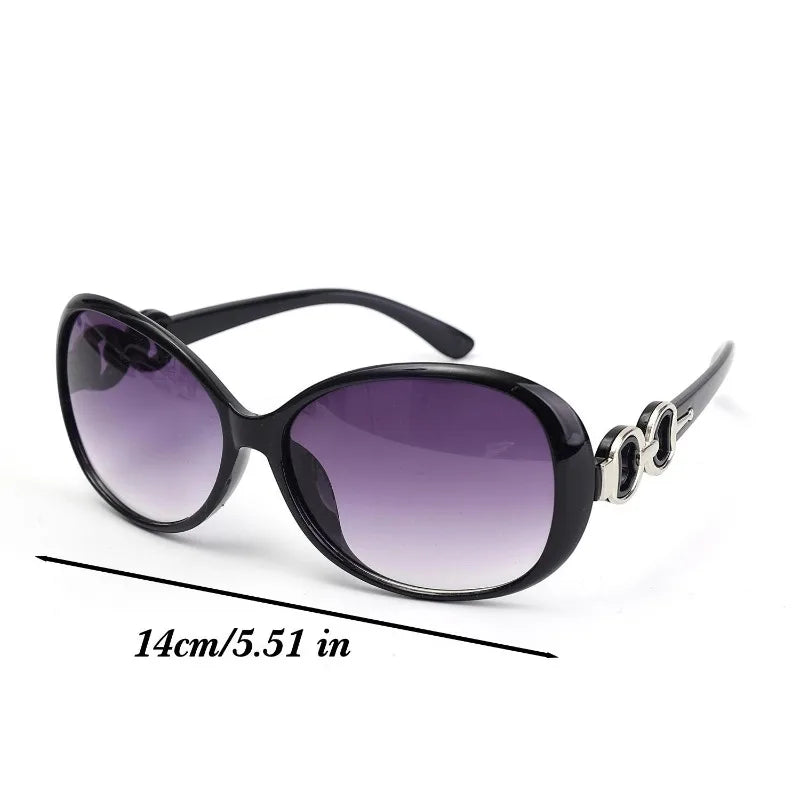 2026 Retro y2K Large-framed Gradient Sunglasses Women UV Protection Oval Sun Glasses Ins Fashion Elegant Eyewear High-end Decor