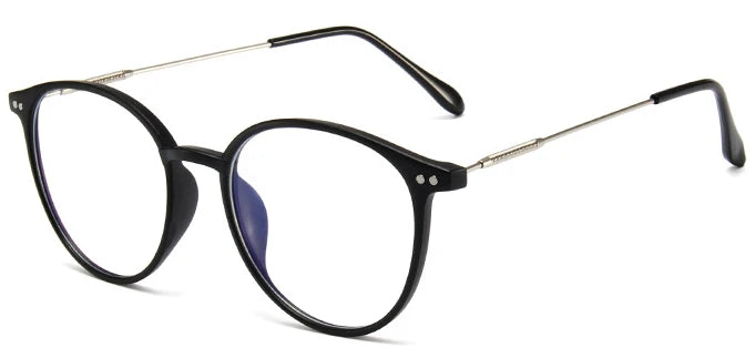 Photochromic Anti Radiation Eyeglasses For Women Transition Metal Frame Shades UV400  Eyewear Replaceable Lens