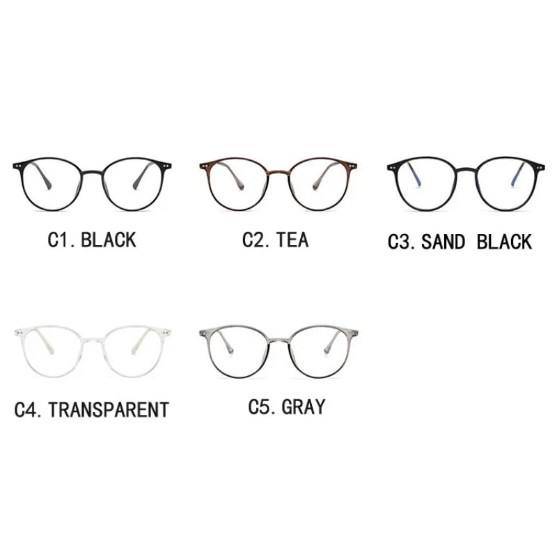 Photochromic Anti Radiation Eyeglasses For Women Transition Metal Frame Shades UV400  Eyewear Replaceable Lens